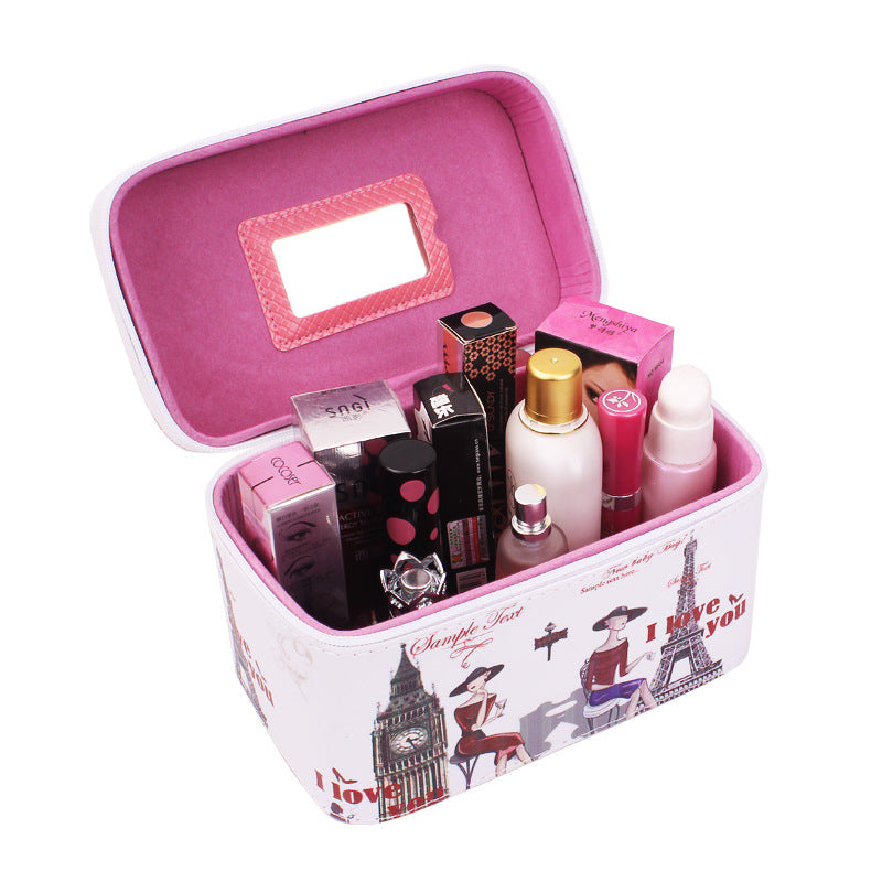 Manufacturer Korean lovable hand-held cosmetic bag waterproof travel package make-up toolbox Manufacturer Korean lovable hand-held cosmetic bag waterproof travel package make-up toolbox